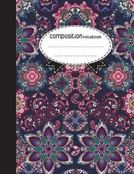 Composition Notebook, 8.5 x 11, 110 pages: Vintage Mandala Flowers: (Notebooks)