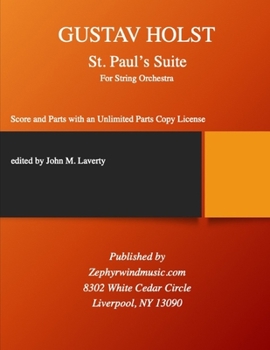 Paperback St. Paul's Suite: Full Score and Parts for String Orchestra Book