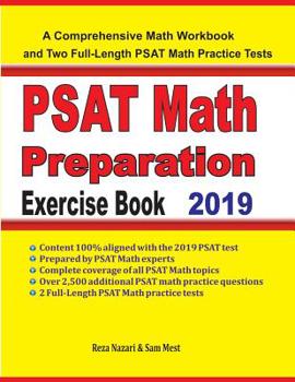 Paperback PSAT Math Preparation Exercise Book: A Comprehensive Math Workbook and Two Full-Length PSAT Math Practice Tests Book