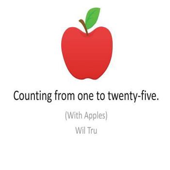 Paperback Counting From One To Twenty-Five With Apples Book