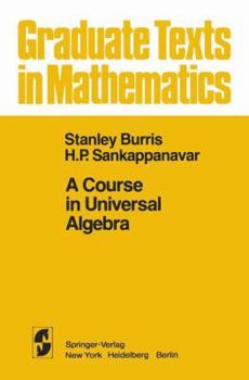 Hardcover A Course in Universal Algebra Book