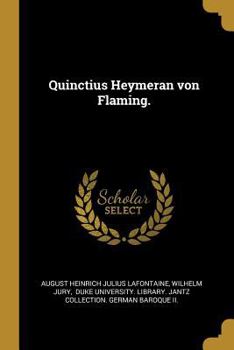 Paperback Quinctius Heymeran von Flaming. [German] Book