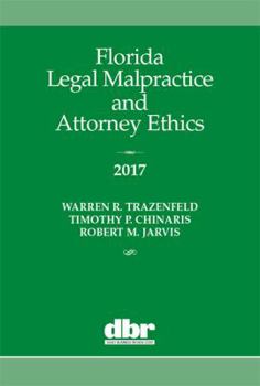Paperback Florida Legal Malpractice and Attorney Ethics 2017 Book