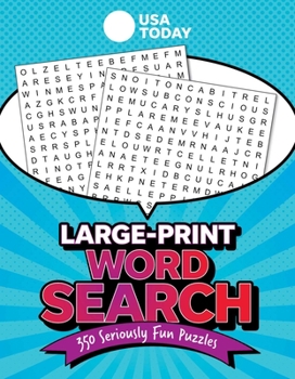 Paperback USA Today Large-Print Word Search: 350 Seriously Fun Puzzles Book