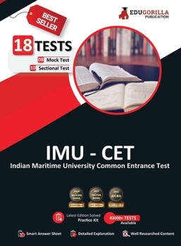 Paperback Imu CET 2023: Indian Maritime University Common Entrance Test - 8 Mock Tests and 10 Sectional Tests (2000 Solved Questions) with Fre Book