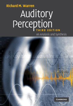 Paperback Auditory Perception Book