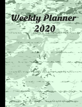 Weekly Planner 2020: 8.5x11 Inch Size Simple Two Page Spread For Staying on Track, Includes Pages for Important Dates And Notes