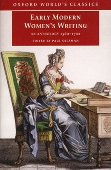 Paperback Early Modern Women's Writing: An Anthology 1560-1700 Book