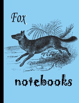 Paperback fox notebook: for Notebook (Composition Book Journal) (8.5 x 11 Large) Book