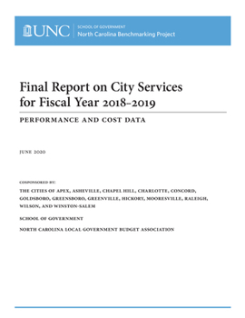 Paperback Final Report on City Services for Fiscal Year 2018-2019: Performance and Cost Data Book