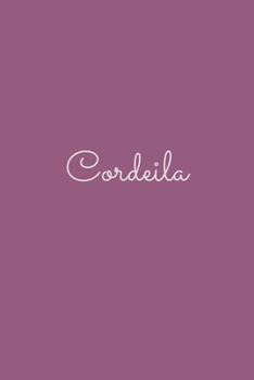 Cordeila: notebook with the name on the cover, elegant, discreet, official notebook for notes, dot grid notebook,