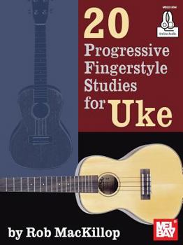 Paperback 20 Progressive Fingerstyle Studies for Uke Book