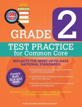 Paperback Core Focus Grade 2: Test Practice for Common Core Book