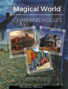 Paperback Charming Houses: Grayscale Coloring Book