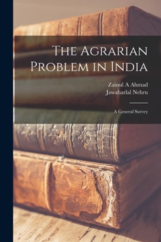 Paperback The Agrarian Problem in India [microform]: a General Survey Book