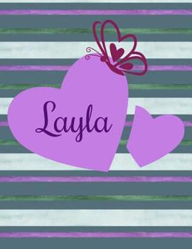 Paperback Layla: Personalized Sudoku Activity Notebook - 100 Large Print Puzzles - Brain Logic Puzzle Book - Game Instructions and Answ Book