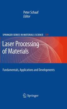 Paperback Laser Processing of Materials: Fundamentals, Applications and Developments Book