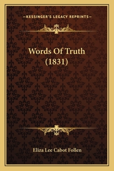Paperback Words Of Truth (1831) Book
