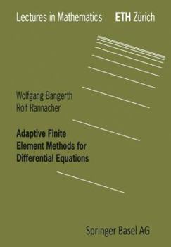 Paperback Adaptive Finite Element Methods for Differential Equations Book