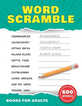 Paperback Word Scramble Books for Adults: Word Unscramble Games With Eleven Letters Book