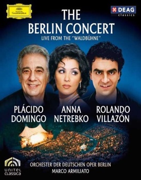 Blu-ray Domingo / Netrebko / Villazon: Berlin Concert: Live F / Waldbuhne Book