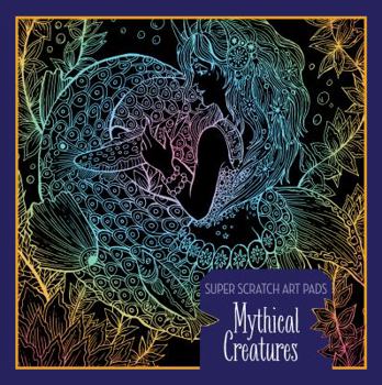 Paperback Super Scratch Art Pads: Mythical Creatures Book