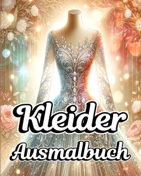 Kleider Ausmalbuch: Illustrationen von Modedesigns mit Vintage- und modernen Entwürfen (German Edition)
