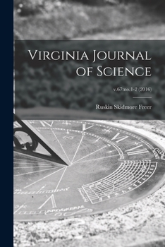 Paperback Virginia Journal of Science; v.67: no.1-2 (2016) Book