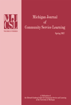 Paperback Michigan Journal of Community Service Learning: Volume 23 Number 2 - Spring 2017 Book