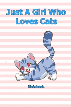 Just A Boys Who Loves Cats: Notebook 6 x 9 inch With 120 Lined pages