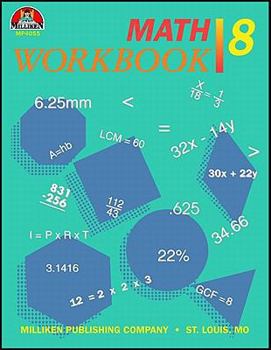 Paperback Math Workbook - Grade 8 Book