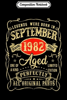 Paperback Composition Notebook: September 1984 35 Year Old 1984 35th Birthday Gift Journal/Notebook Blank Lined Ruled 6x9 100 Pages Book