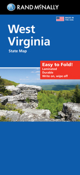 Map Rand McNally Easy to Fold: West Virginia State Laminated Map Book