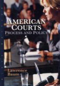 Paperback American Courts: Process and Policy Book