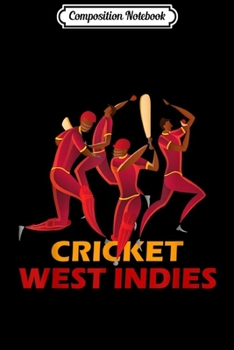 Paperback Composition Notebook: West Indies Cricket 2019 Fan Jersey Journal/Notebook Blank Lined Ruled 6x9 100 Pages Book