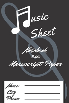 Paperback Music Sheet: Music For Score Reading With 100 Manuscript Paper Book