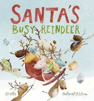 Hardcover Santa's Busy Reindeer Book