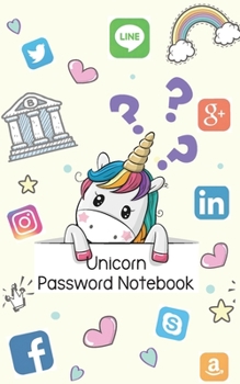 Paperback Unicorn Password Notebook Book