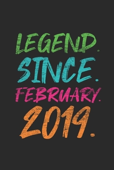 Legend Since February 2019: Journal for Birthday Gift Idea - Graph Ruled Notebook