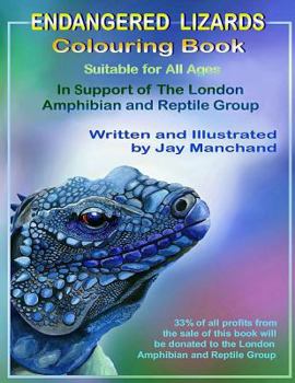 Paperback Endangered Lizards Colouring Book