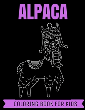 Paperback Alpaca Coloring Book For Kids Book