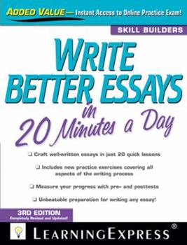 Paperback Write Better Essays in 20 Minutes a Day Book