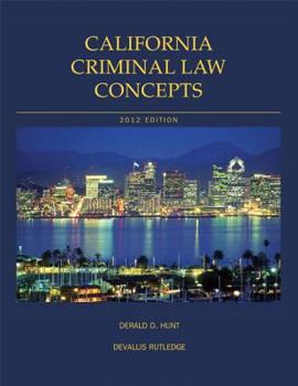 Paperback California Criminal Law Concepts Book