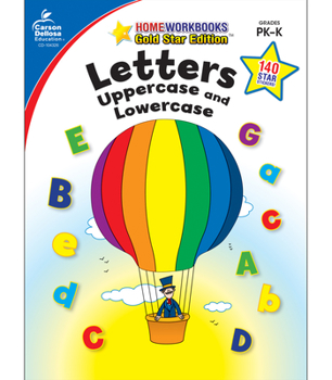 Paperback Letters: Uppercase and Lowercase, Grades Pk - K: Gold Star Edition Volume 8 Book