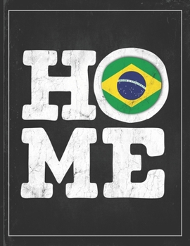 Home: Brazil Flag Planner for Brazilian Coworker Friend from Brasilia  Lightly Lined Pages Daily Journal Diary Notepad