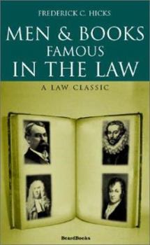 Paperback Men and Books Famous in the Law Book