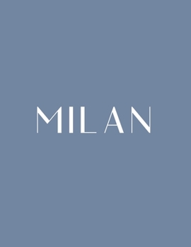 Paperback Milan: A Decorative Book │ Perfect for Stacking on Coffee Tables & Bookshelves │ Customized Interior Design & Hom Book