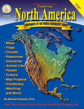 Paperback Exploring North America, Grades 4 - 8 Book