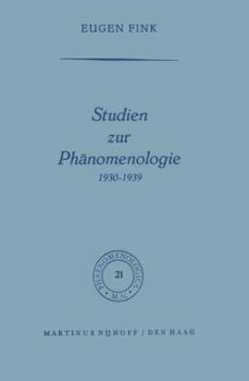 Paperback Studien Zur Phänomenologie 1930-1939 [German] Book