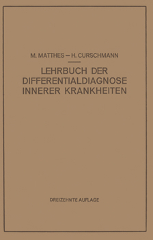 Lehrbuch Der Differentialdiagnose Innerer Krankheiten
